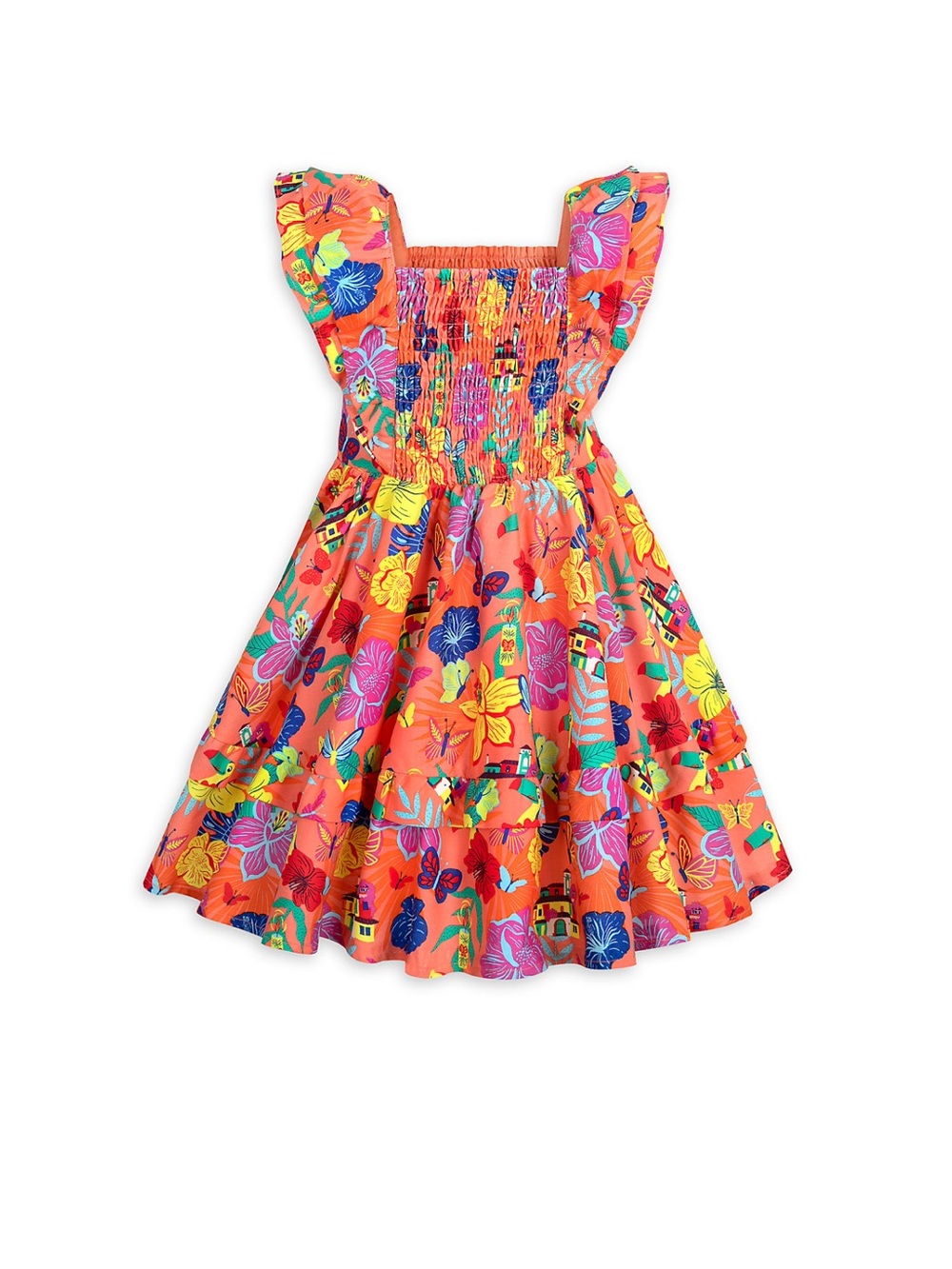 Girl’s Toddler Disney Parks Store Encanto Hawaiian Tiered Dress Size 3
